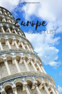 Europe Bucket List
