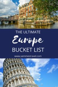europe bucket list