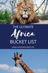 africa bucket list